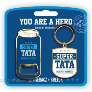Zestaw Brelok + Otwieracz Pan Dragon My Hero Tata